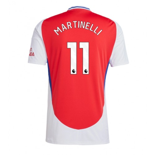 Fotbalové Dres Arsenal Gabriel Martinelli #11 Domácí 2024-25 Krátký Rukáv